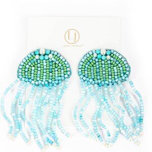Aqua Jellyfish Earrings